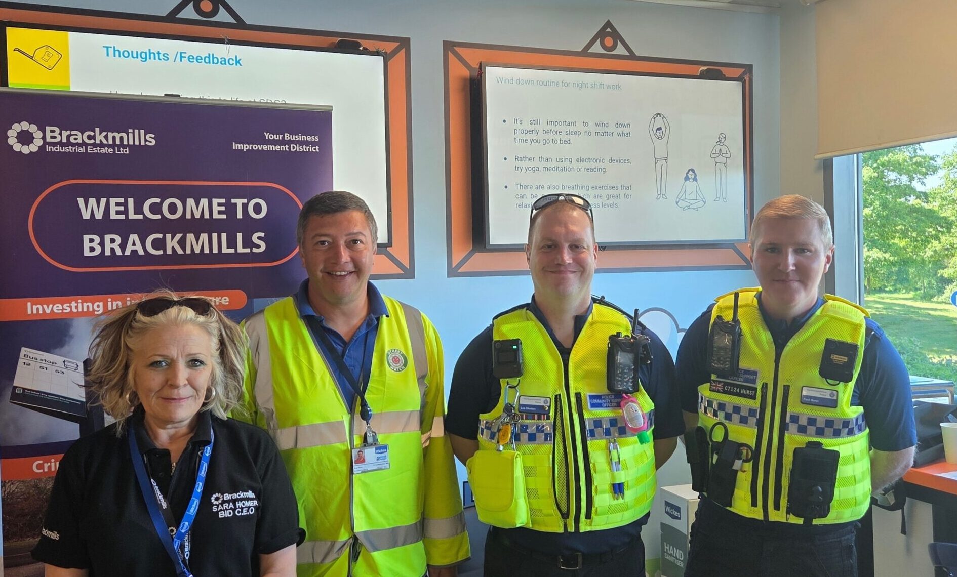 PCSO Paul Hurst and his team